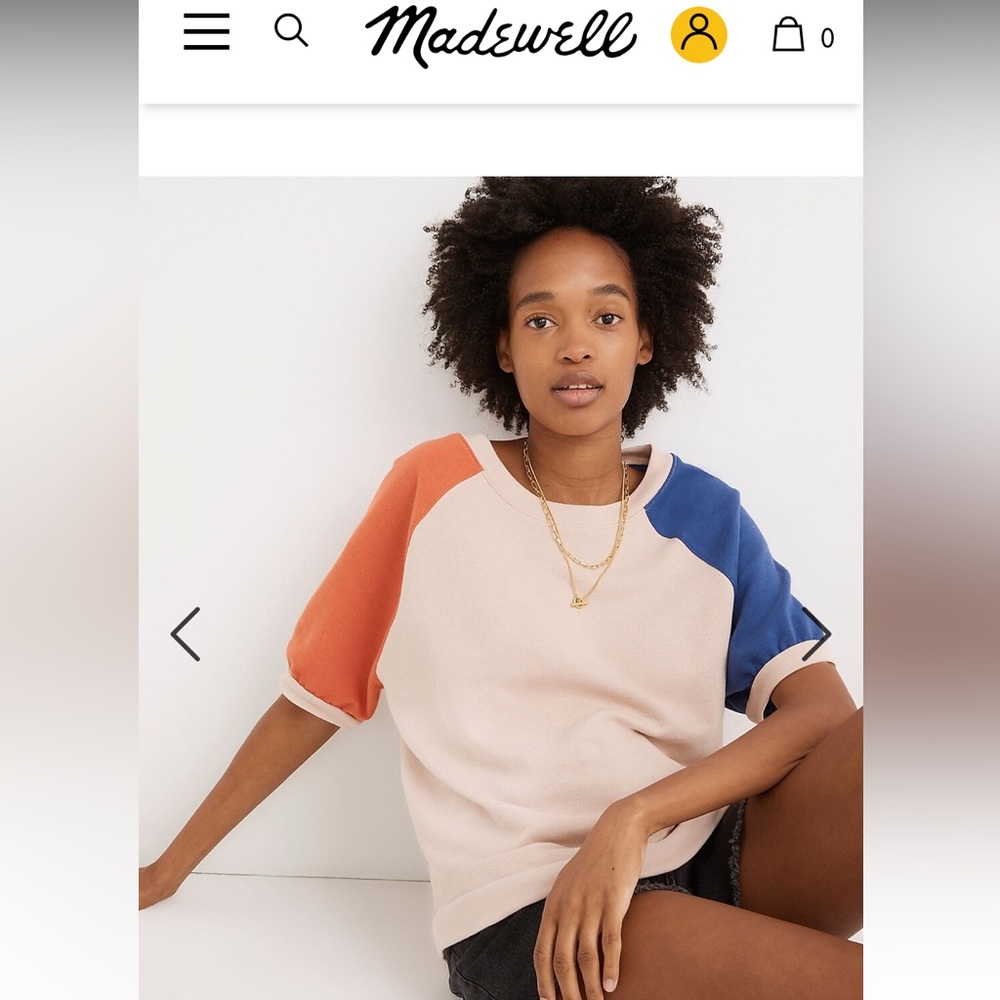 Madewell color block shirt